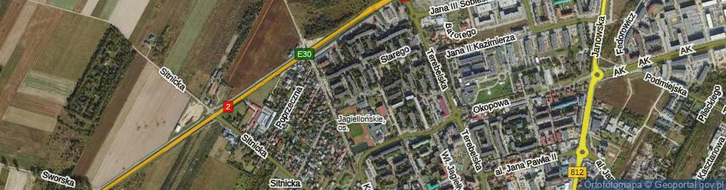 Zdjęcie satelitarne Zygmunta Augusta ul.